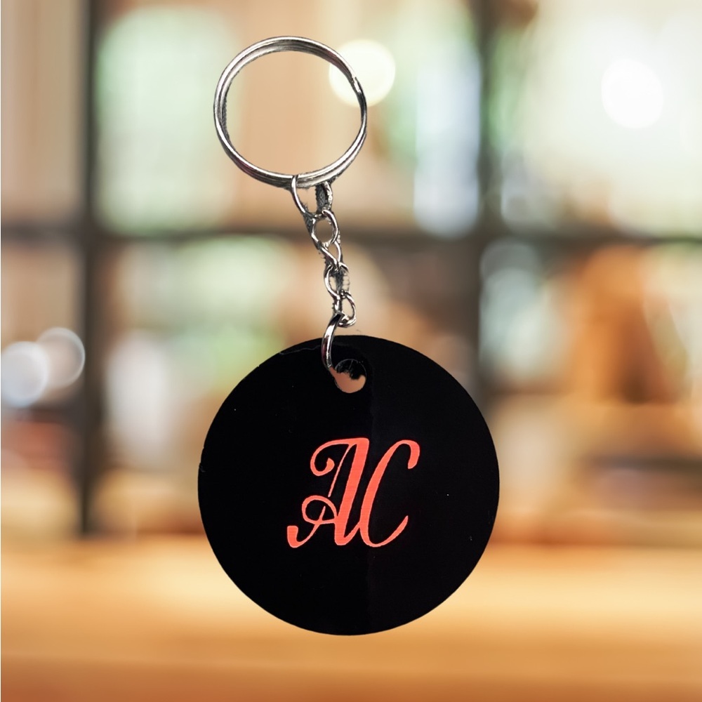 AC Black and Red Keychain